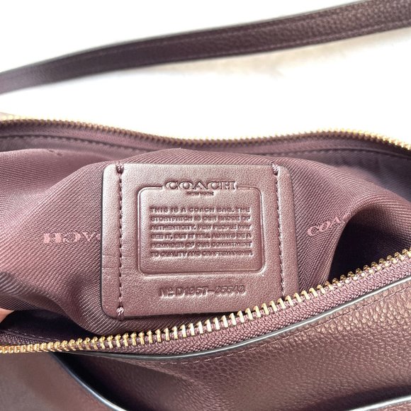 NWT COACH Chaise Pebble Leather Zip Crossbody Bag - Picture 7 of 14